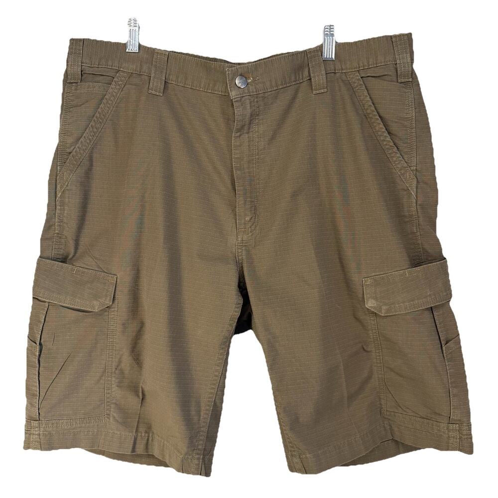 Carhartt Force Relaxed Ripstop Cargo Shorts Khaki Brown Cotton Utility Mens 40